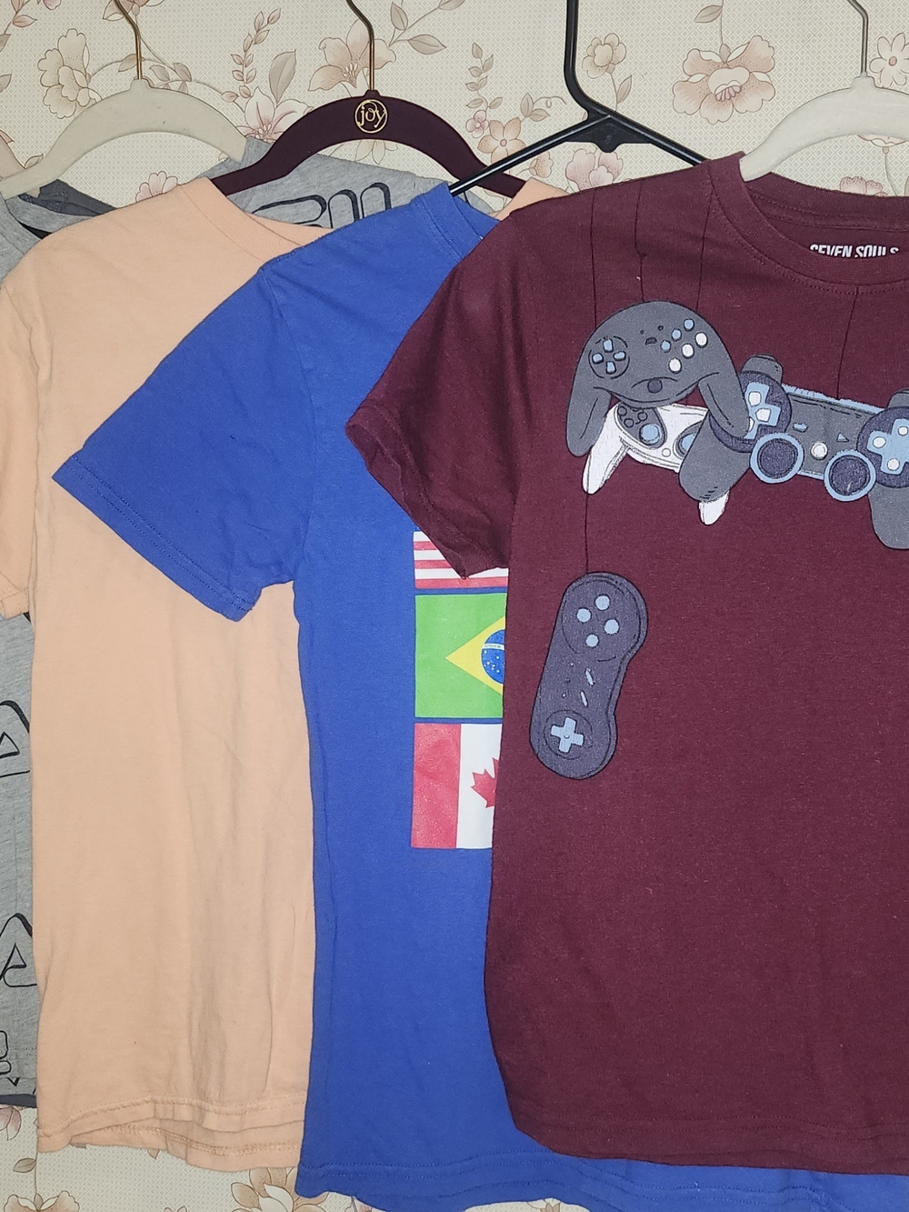 Gaming Controller Graphic Tee - Maroon
